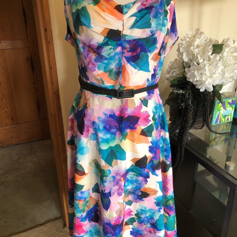 City Chic Blue and Purple Sweetheart Sundress